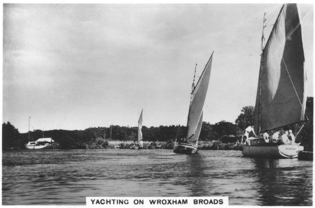 Detail of Yachting on Wroxham Broads by Anonymous