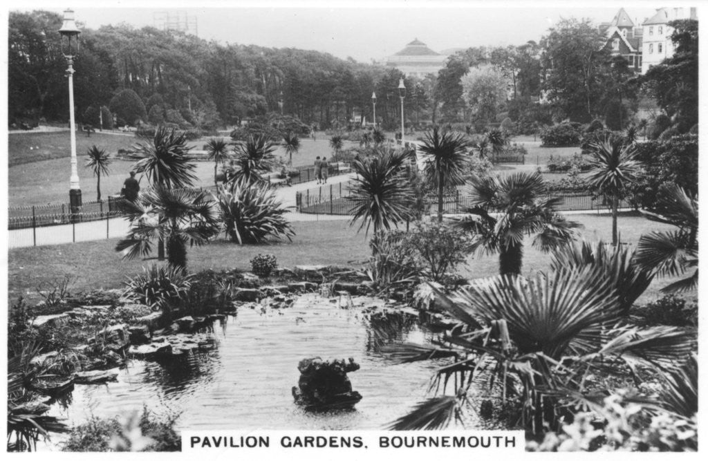 Detail of Pavilion Gardens, Bournemouth, Dorset by Anonymous