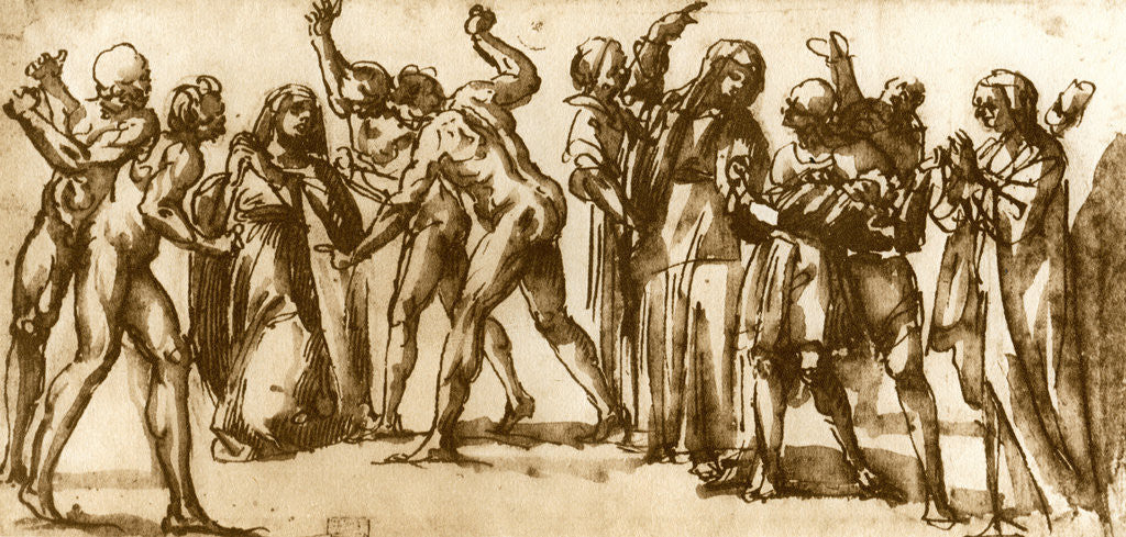 Detail of Studies by Luca Signorelli by Luca Signorelli