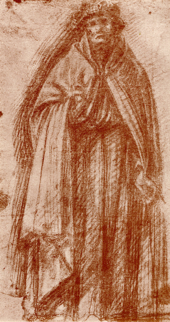 Detail of Study for the figure of an apostle by Fra Bartolomeo
