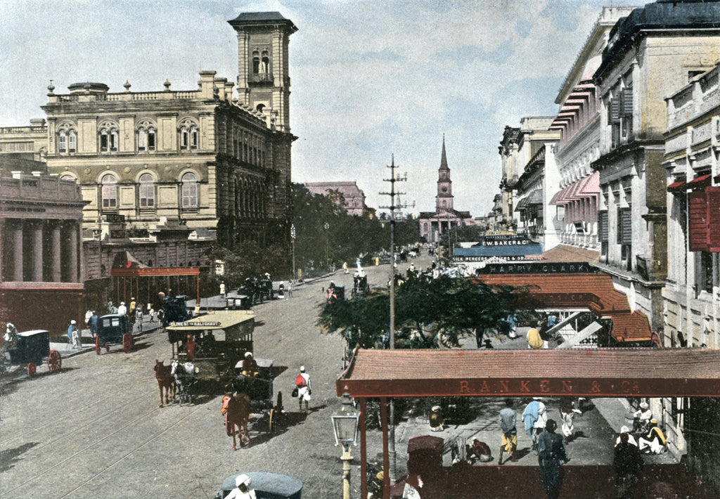 Detail of Clive Road, Calcutta, India by Anonymous