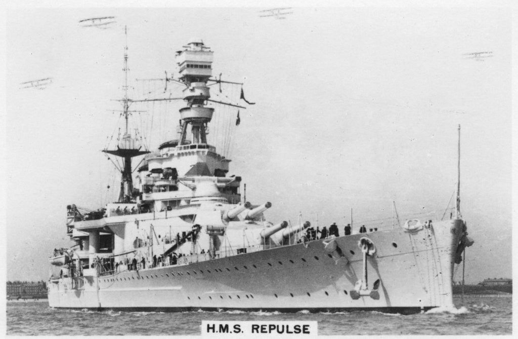 Detail of Battlecruiser HMS Repulse by Anonymous