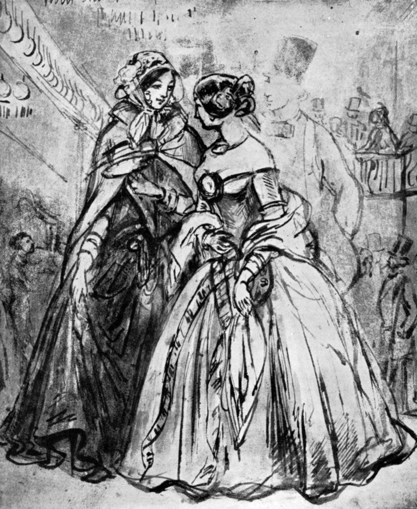 Detail of At Mabille's by Constantin Guys