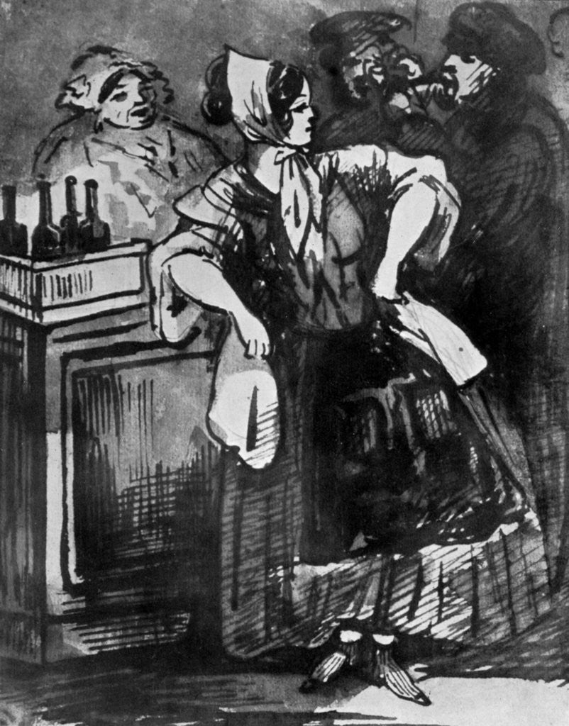 Detail of Le Comptoir by Constantin Guys