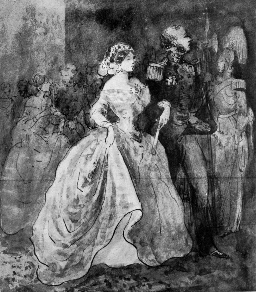 Detail of A Reception at Court by Constantin Guys