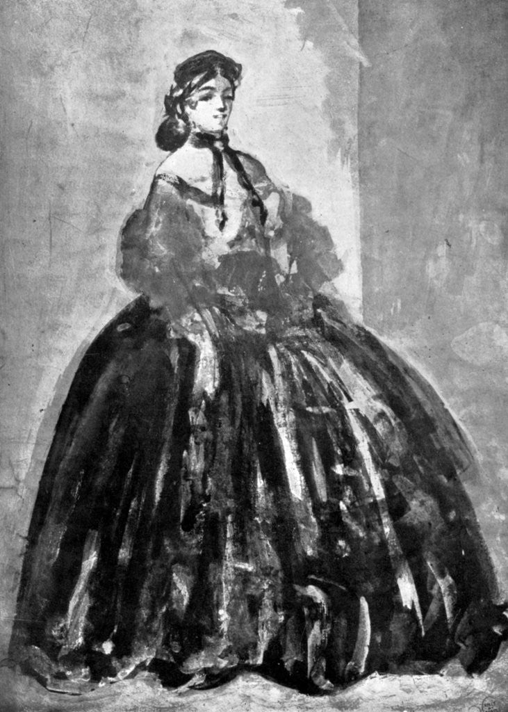 Detail of Portrait of a Woman by Constantin Guys