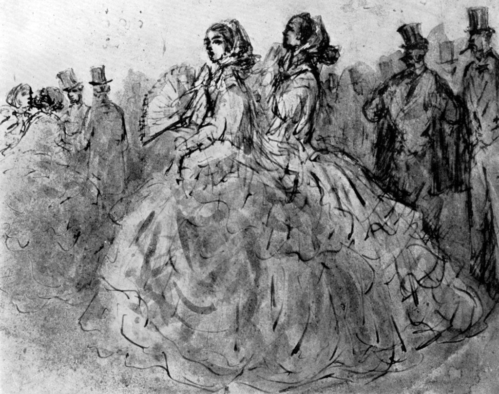 Detail of Promenade by Constantin Guys
