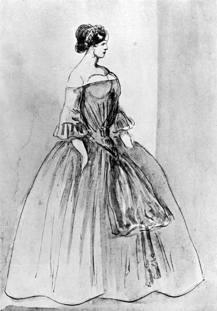 Detail of Portrait of a Woman by Constantin Guys