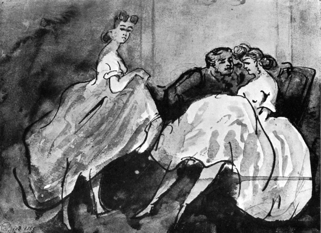 Detail of Maison de Rendez-vous by Constantin Guys