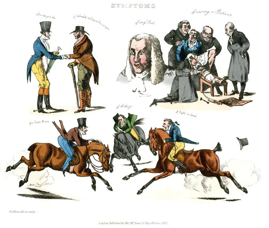 Detail of Symptoms of Being Amused by Henry Thomas Alken