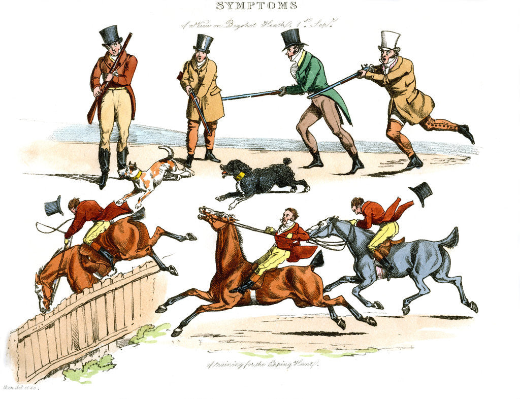 Detail of Symptoms of Being Amused by Henry Thomas Alken