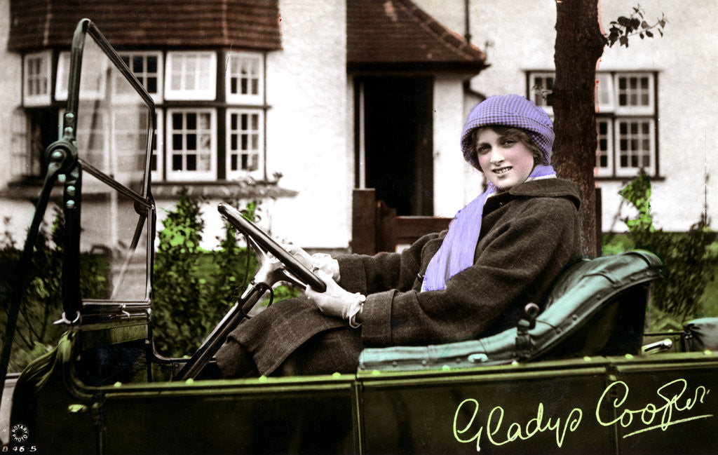 Detail of Gladys Cooper (1888-1971), English actress by Rotary Photo