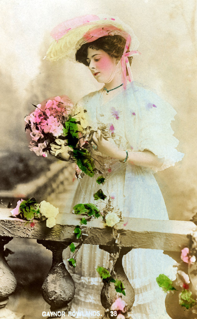 Detail of Gaynor Rowlands (1883-1906), English actress by Anonymous