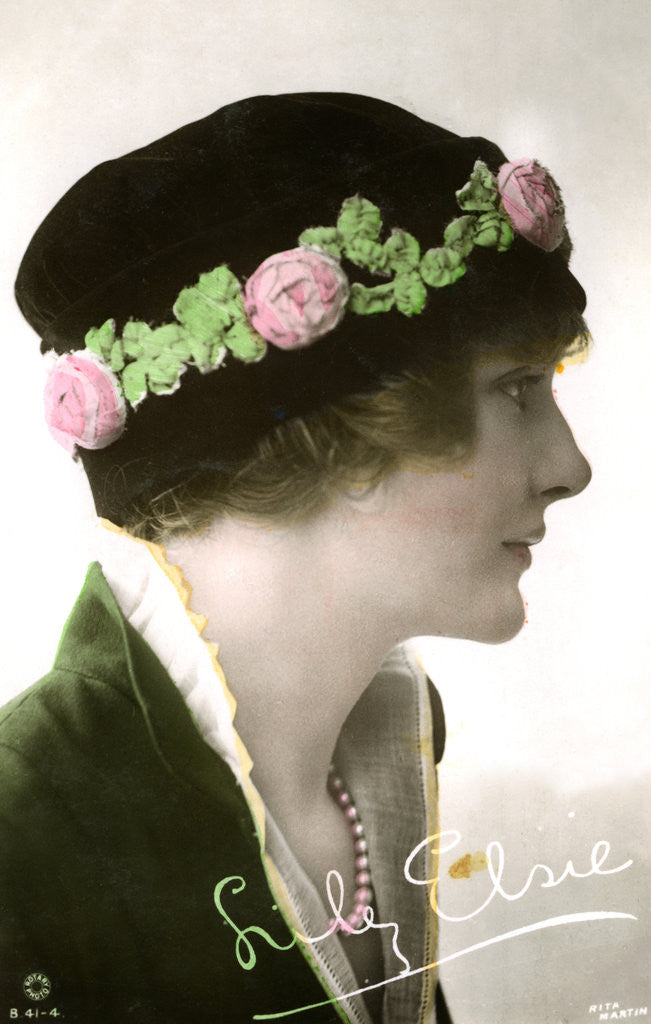 Detail of Lily Elsie (1886-1962), English actress by Rita Martin