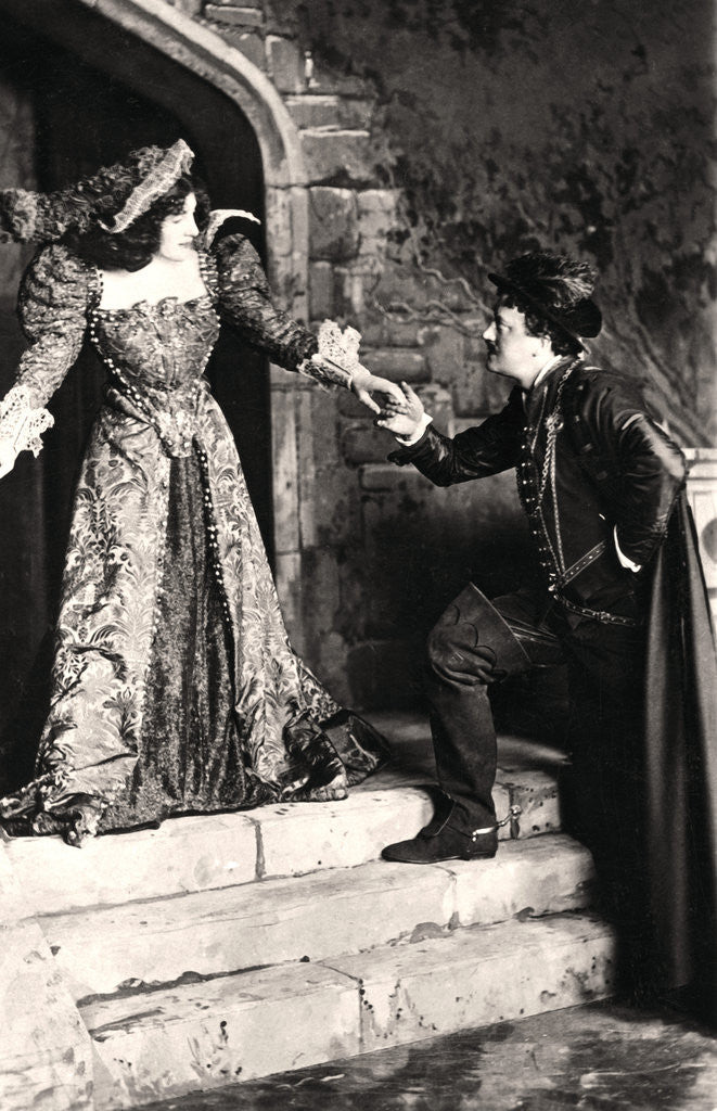 Detail of Julia Neilson and Fred Terry in a scene from Dorothy O' The Hall by Ellis & Walery