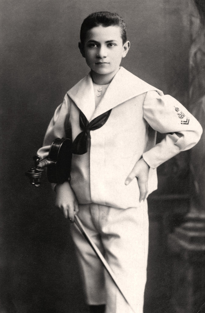 Detail of Mischa Elman (1891-1967), Ukranian violinist by Rotary Photo
