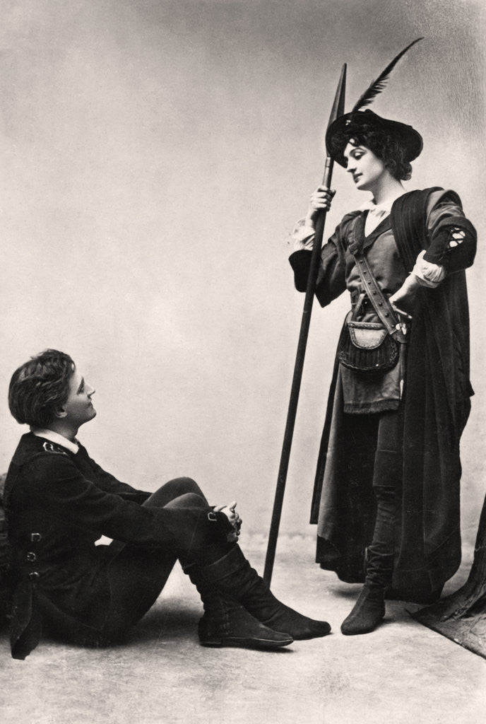 Detail of Lilian Braithwaite (1873-1948) and Henry Ainley by J Beagles & Co