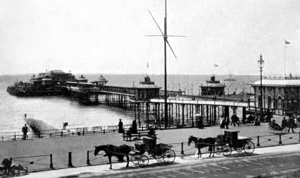 Detail of West Pier, Brighton, Sussex by Anonymous