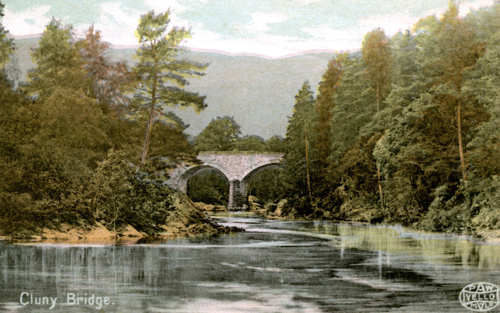 Detail of Bridge of Cluny, near Pitlochry, Perthshire, Scotland by Anonymous