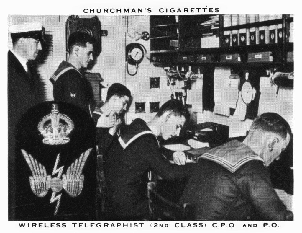 Detail of Wireless Telegraphist, (2nd Class), C.P.O and P.O by WA & AC Churchman