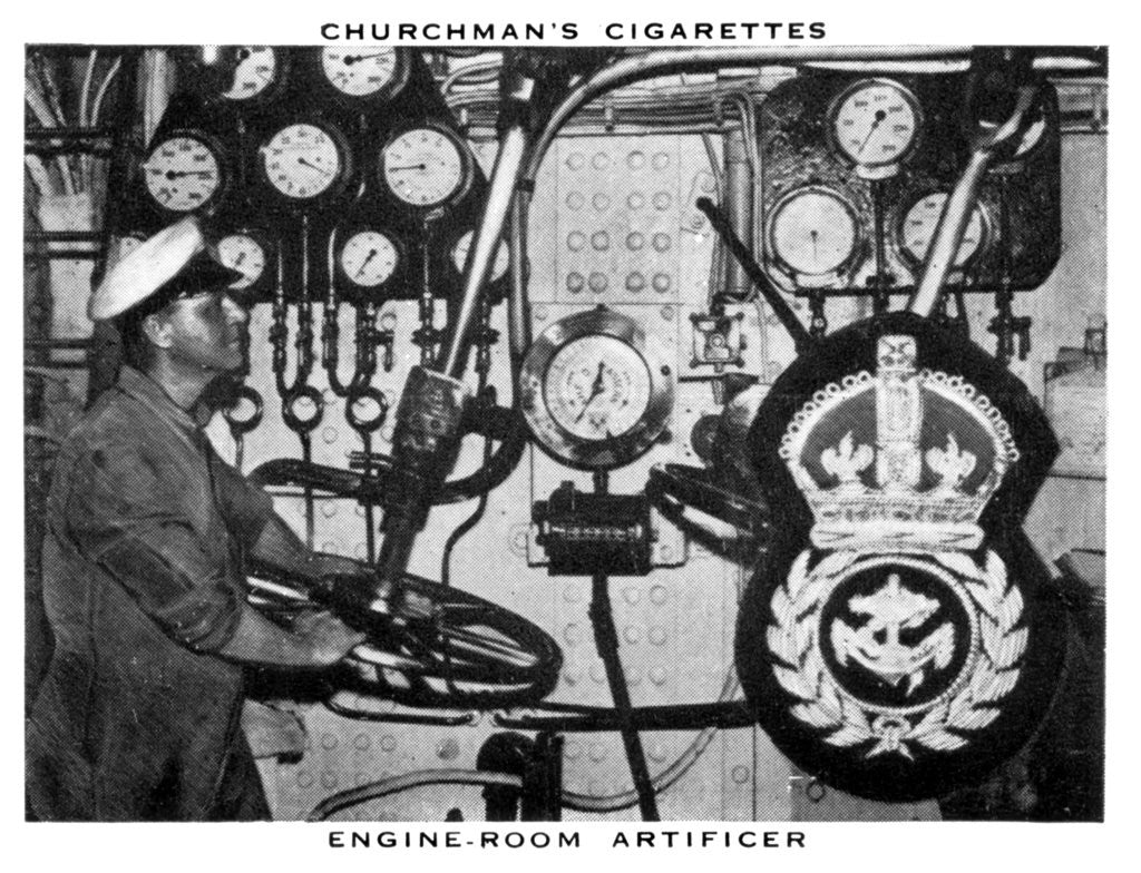 Detail of Engine-Room Artificer by WA & AC Churchman