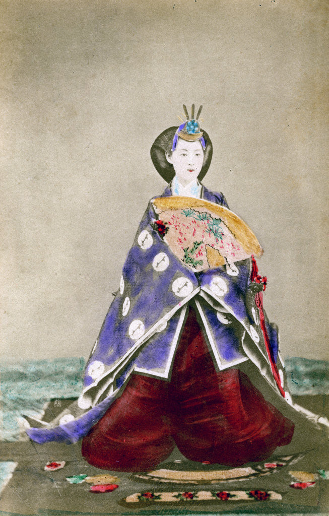 Detail of Haruho, Empress of Japan by Uchida Kyuichi