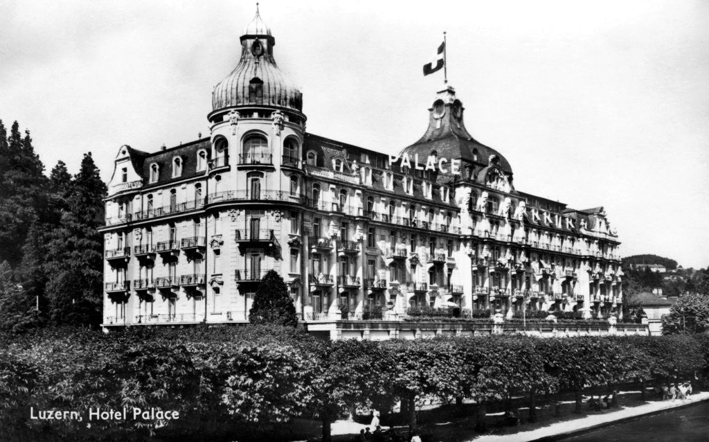 Detail of The Palace Hotel, Lucerne, Switzerland by Anonymous