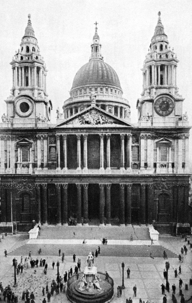 Detail of St Paul's Cathedral, London by Anonymous