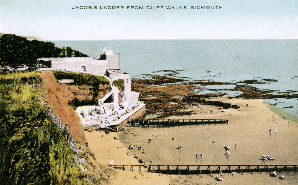 Detail of Jacob's Ladder, as seen from Cliff Walks, Sidmouth, Devon by Anonymous