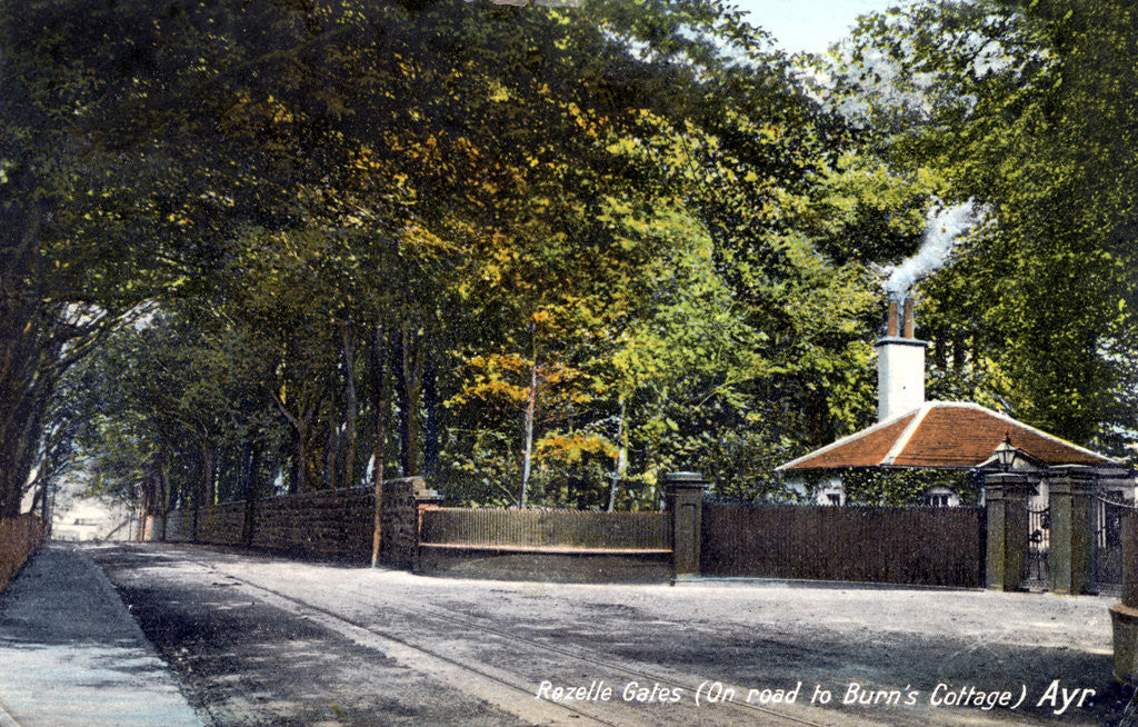Detail of Rozelle Gates, on the road to Burn's Cottage, Ayr, Ayrshire by Anonymous