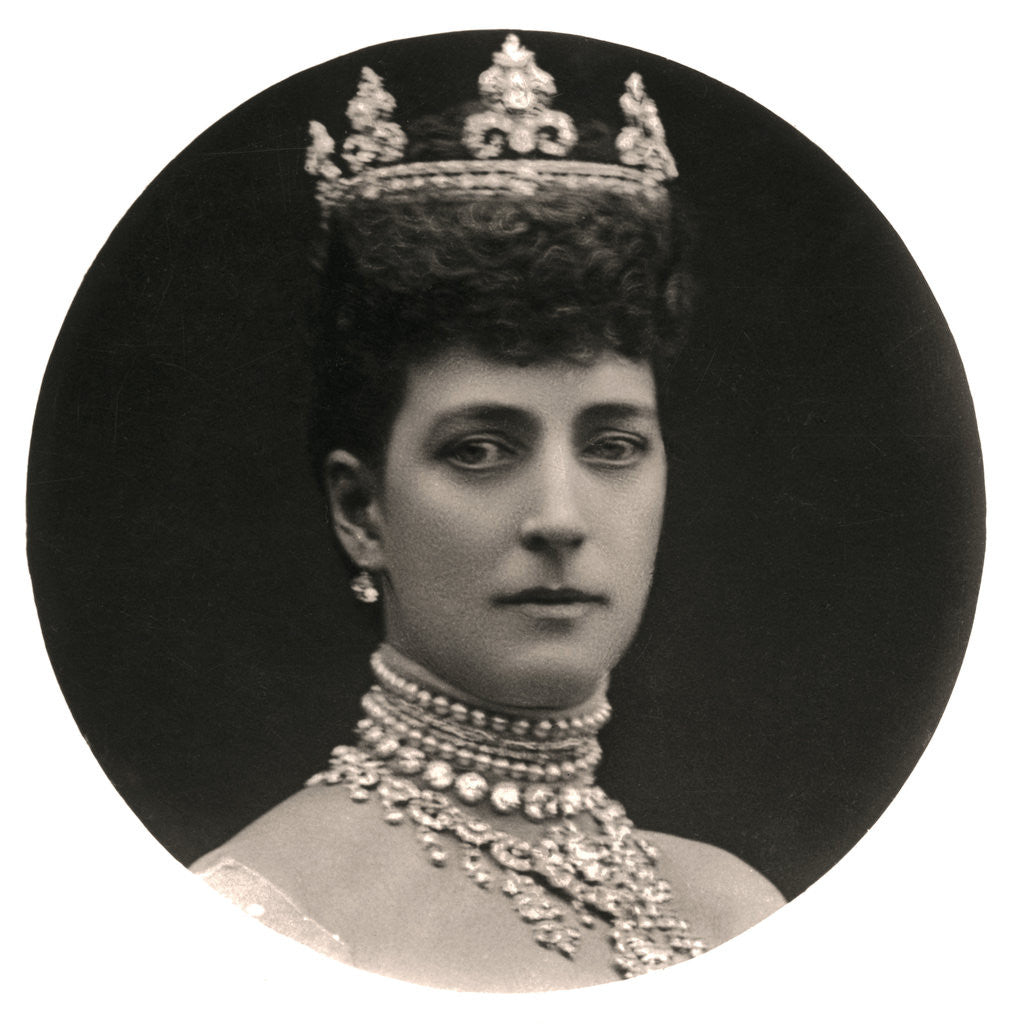 Detail of Queen Alexandra (1844-1925), queen consort to King Edward VII by Rotary Photo