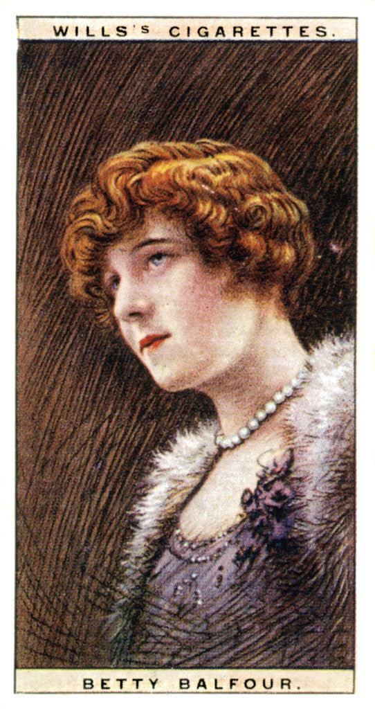 Detail of Betty Balfour (1903-1977), English actress by WD & HO Wills