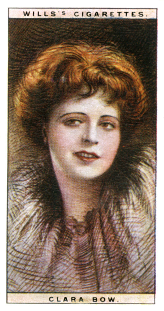 Detail of Clara Bow (1905-1965), American actress and sex symbol by WD & HO Wills