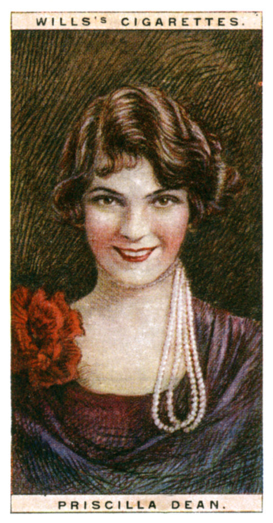Detail of Priscilla Dean (1896-1987), American atress by WD & HO Wills