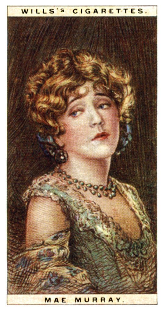 Detail of Mae Murray (1889-1965), American actress by WD & HO Wills
