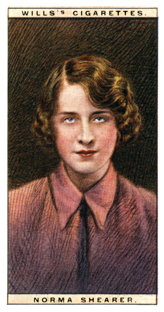 Detail of Norma Shearer (1902-1983), Academy Award-winning Canadian-American actress by WD & HO Wills