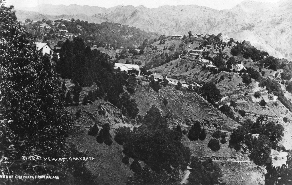Detail of View of Chakrata from Kalana, India by Anonymous