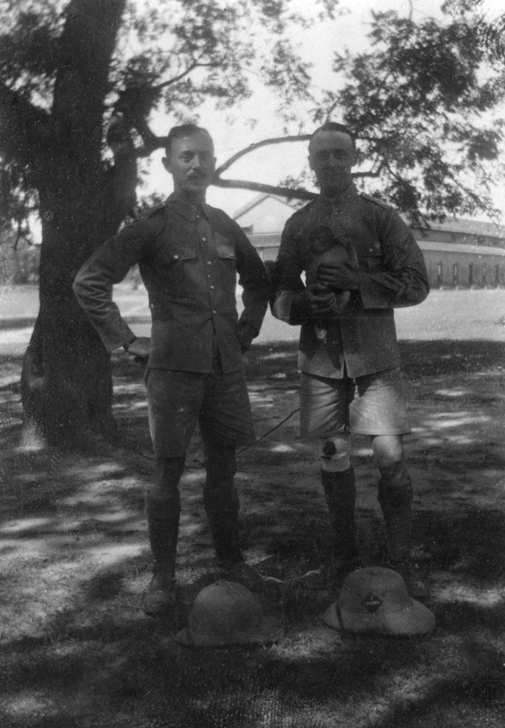 Detail of British soldiers, Muttra, India by Anonymous