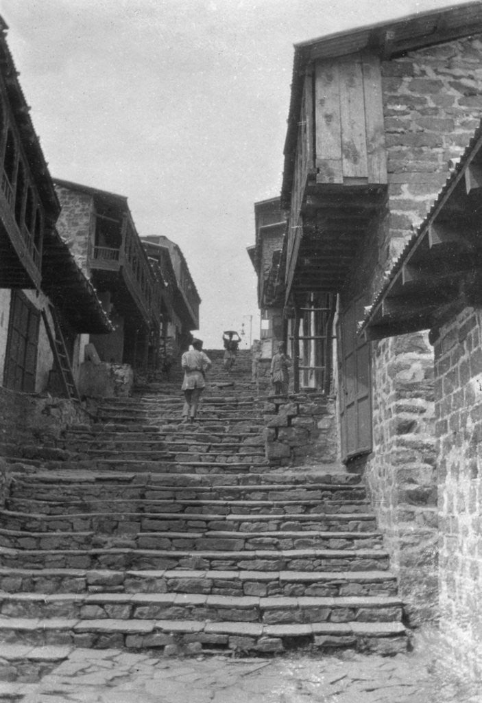 Detail of Steps leading to the kailana bazaar, India by Anonymous