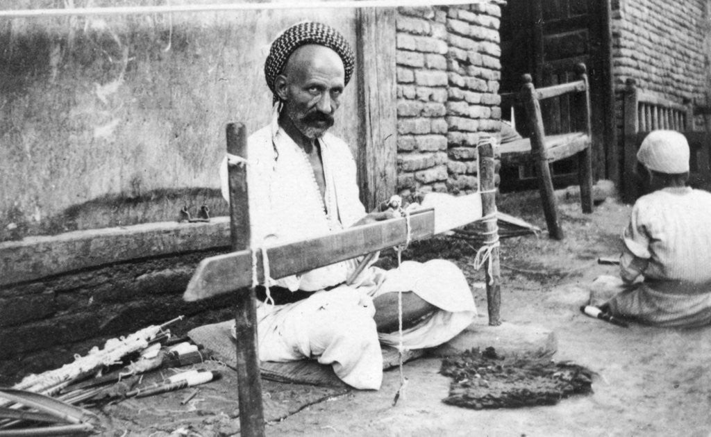 Detail of Weaver, Muttra by Anonymous
