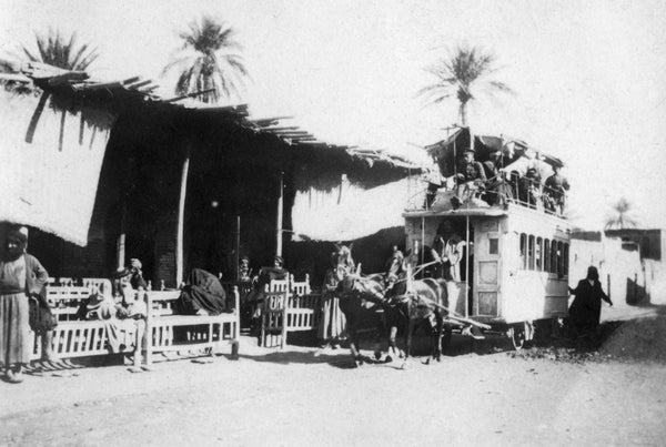 Tramcar, Kazimain road, Baghdad, Iraq posters & prints by Anonymous