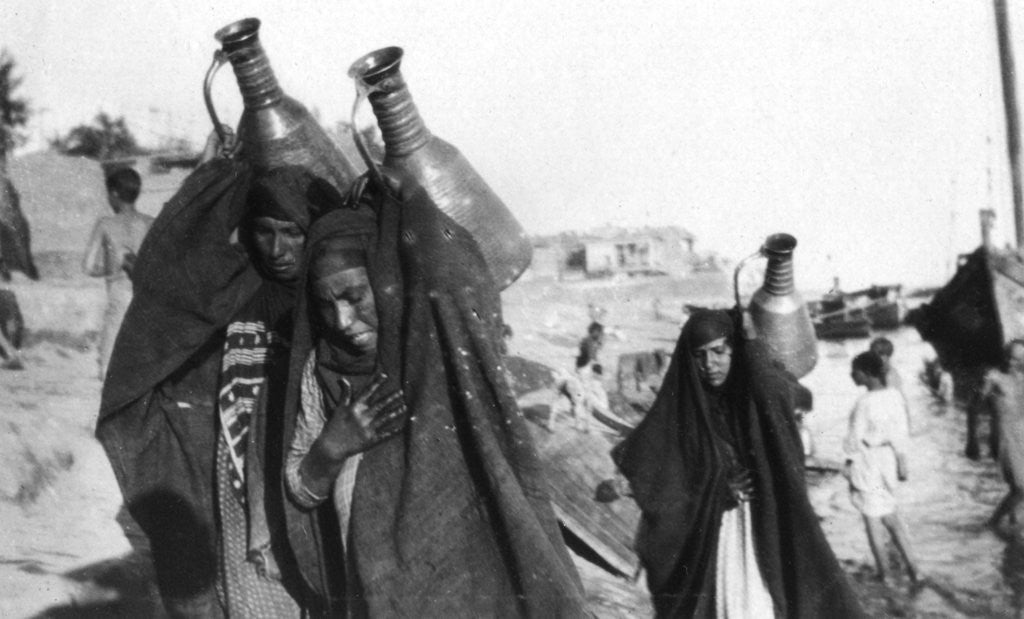 Detail of Female water carriers, Amarah, Iraq by Anonymous