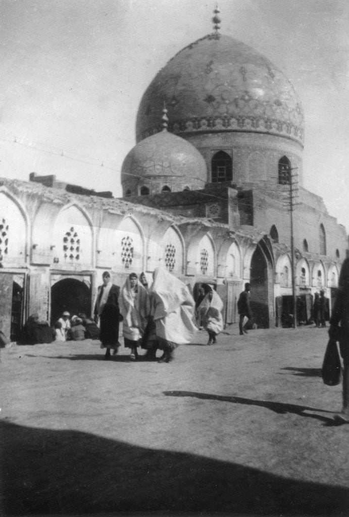 Detail of Mosque on New street, Baghdad, Iraq by Anonymous