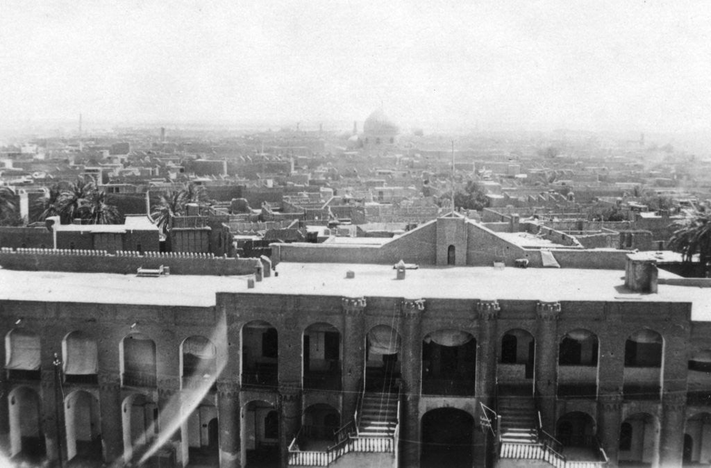 Detail of View of Baghdad from a block tower, 31st British general hospital, Mesopotamia, WWI by Anonymous