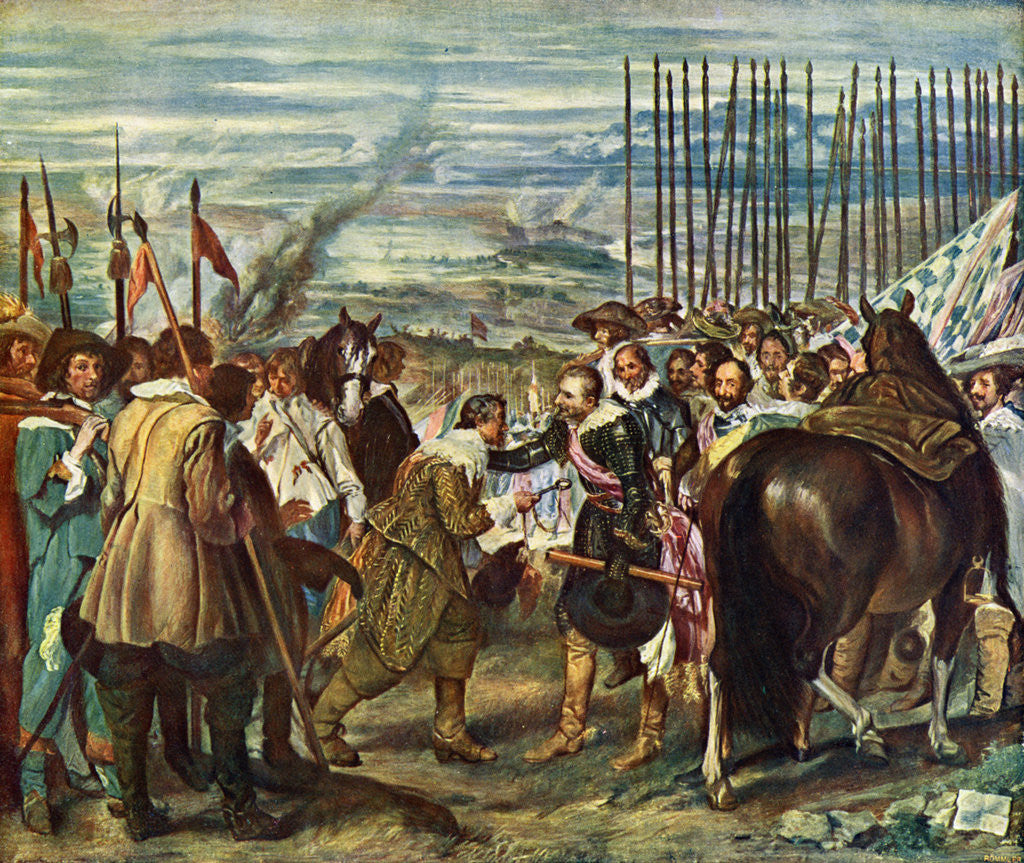 Detail of Surrender of Breda (Las Lanzas) by Diego Velázquez