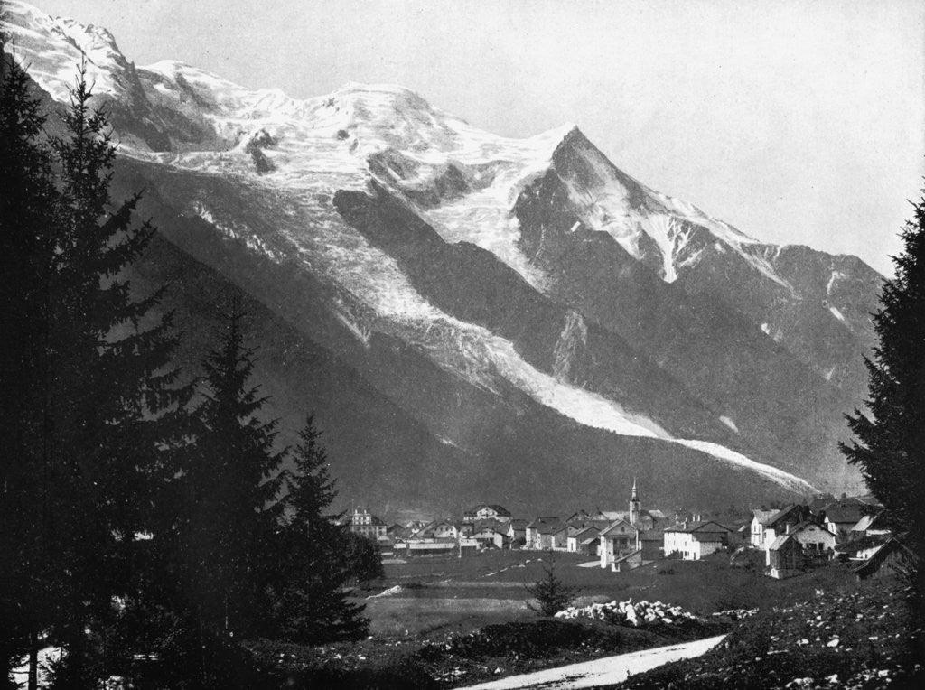 Detail of Mont Blanc from Switzerland by John L Stoddard