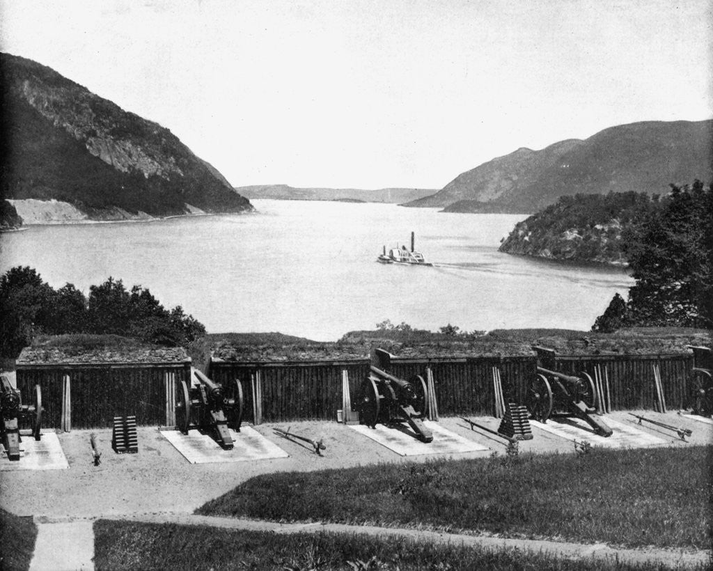 Detail of Up the Hudson River from West Point, New York, USA by John L Stoddard