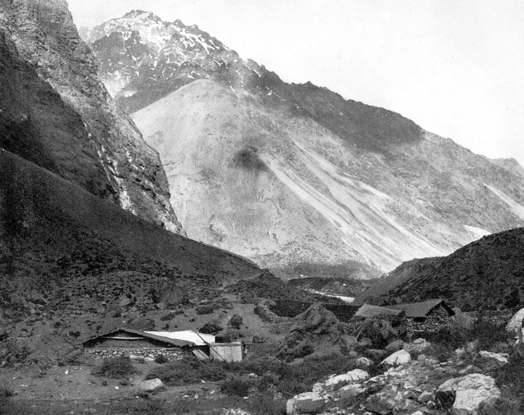 Detail of Pass of Uspallata, Andes Mountains, South America by John L Stoddard