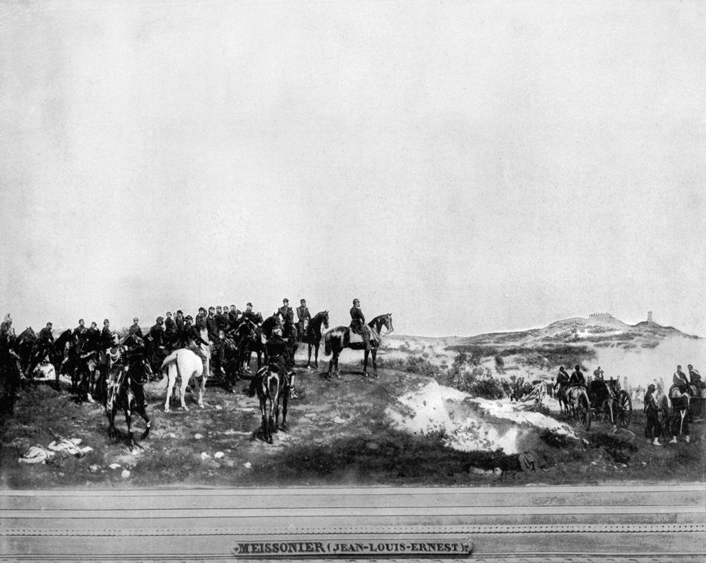 Detail of Napoleon III at the Battle of Solferino by John L Stoddard