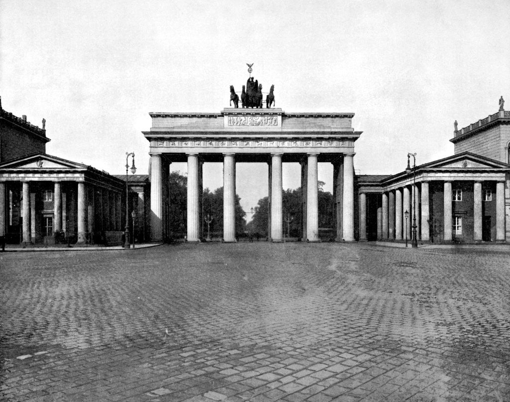 Detail of Brandenburg Gate, Berlin by John L Stoddard